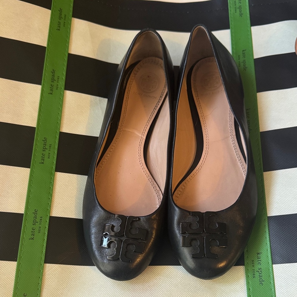 Kate Spade Black Leather Loafers